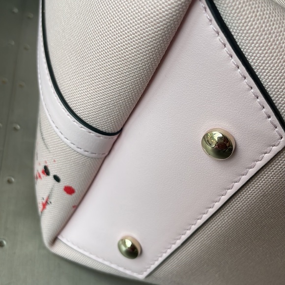 Christian Louboutin frangibus tote poupee pale pink graffiti shopper crossbody - Picture 6 of 12